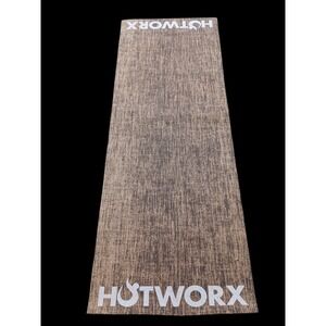 Hotworx Hemp Fiber Yoga Mat 72x24 Brown Hot Yoga Pilates
